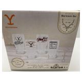 Yellowstone Glass Barware Set  5 Piece