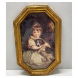 ' Miss Jane Bowles' Vtg Print framed in