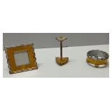 Mike & Ally Bathroom Set- Frame, Ring & Jar Holder