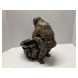 Bronze Colored Resin Santa