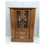 1970s Mele wooden jewelry armoire 20.5' x 14'