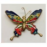 Colorful Enamel Butterfly Brooch Pin