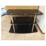 Modern black TV stand
