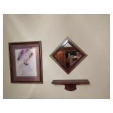 Group of decor items on wall
