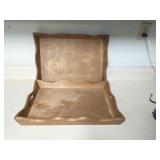 Lot of 2 wood serving trays