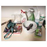 Group of dog items