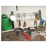 Group of gardening tools