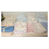 Group of bed sheets full and twin sizes