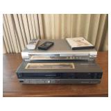 Sharp VCR & Apex DVD player, both have remotes