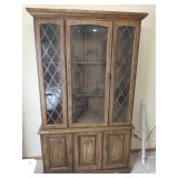 1970's dining room china cabinet hutch