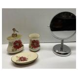 Bathroom Set with Magnifying Mirror
