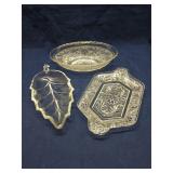 Group of pressed glass dishes