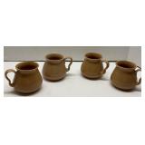 Lot of 4 Sarma Studios Stoneware Mug Set