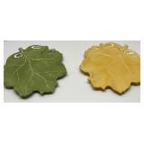 Lot of Two Table Tops Gallery Leaf Plates