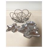 Group of decorative trays and bowl