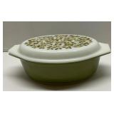 Vtg. 70's Pyrex Olive Green Casserole  Dish
