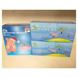 Solar garden lights and driveway markers