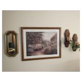 Group of decorations on wall