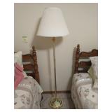 Brass floor lamp