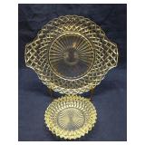 Group of pressed glass dishes