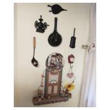 Group of decorations on wall