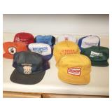 Lot of 10 vintage trucker hats
