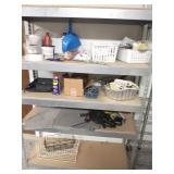 Contents of shelf, shelf not included