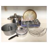 Group of baking and cooking items