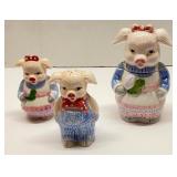 Vtg. Ceramic Pig Salt/Pepper Shakers