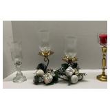 Lot of  Vtg. Brass Sconces  & Candlestick Holders