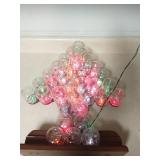 Handmade glass jar Christmas tree