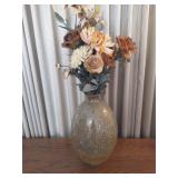 Faux flower arrangement in vase