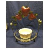 Apple themed pie plate holder