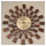 MCM Seth Thomas 'Grandeur' starburst wall clock