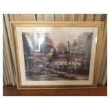 'Devries House' by Thomas Kinkade framed print