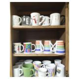 Contents of cabinet - coffee mugs