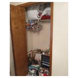 Contents of closet, front bedroom