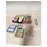 Group of games and golf items