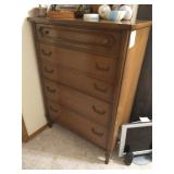 Vintage Bassett highboy dresser