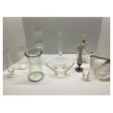 Lot of Clear Glass Items