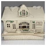 Lenox Holiday Village- Lit Train Station w/Box
