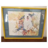 Carol Ratafia English Sheepdog Watercolor Print