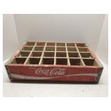 Vintage red wood Coca-Cola bottle crate