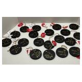 Lot of 20  Zodiac Constellation Wood Ornaments