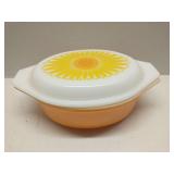 Vintage Yellow Sunflower Pyrex Oval Casserole Dish