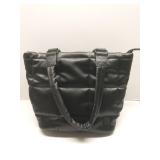 HKWP black quilted purse bag w/ wallet & straps