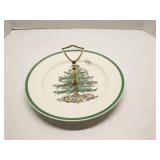 Spode Christmas Tree Single Tier Tidbit Tray