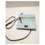 Blue Dooney & Bourke nylon zip crossbody bag