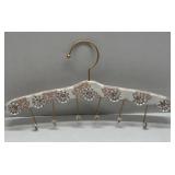 Decorative VTG Style Clothes Hanger with Floral
