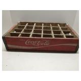 Vintage red wood Coca-Cola bottle crate